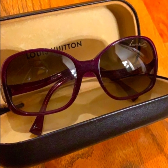 Louis Vuitton Authentic Discontinued Louis Vuitton Purple Glitter Sunglasses - Picture 5 of 9